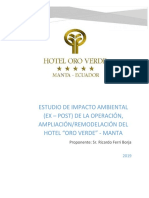 Estudio de Impacto Ambiental Hotel Oro Verde Manta 2 16 Marzo