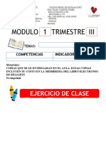 Fe Módulo 1 III Trimestre Primero