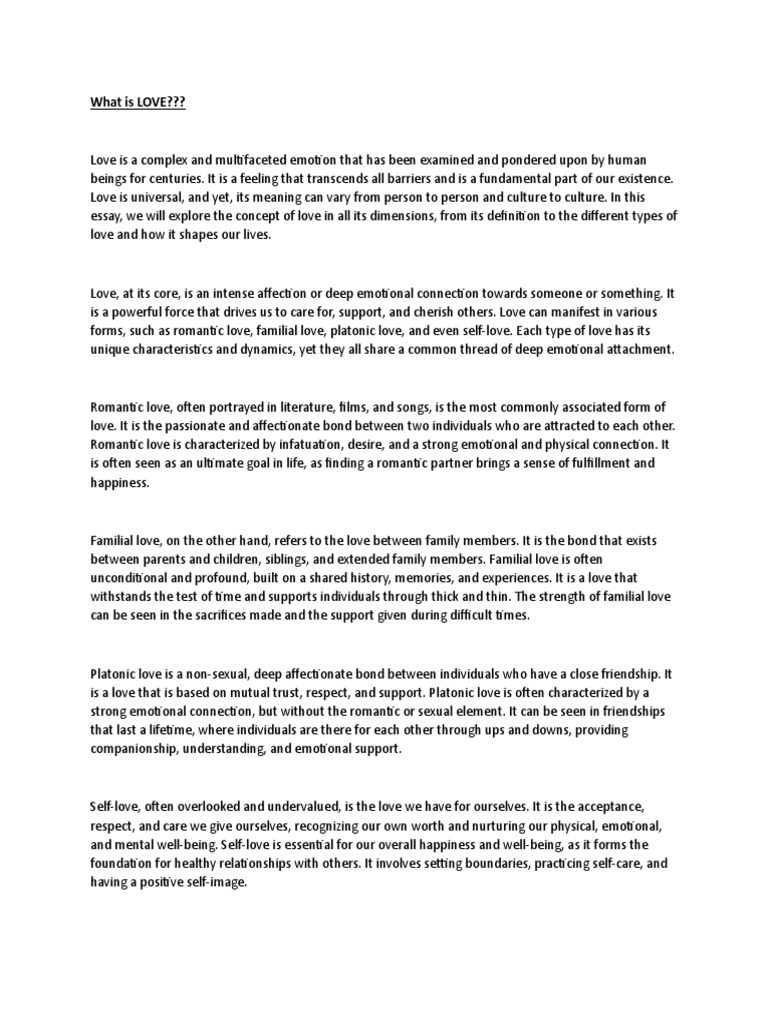 What Is Love Pdf Love Romance Love