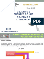 Iluminación 2 y 3. Fuentes de Luz y Luminarias