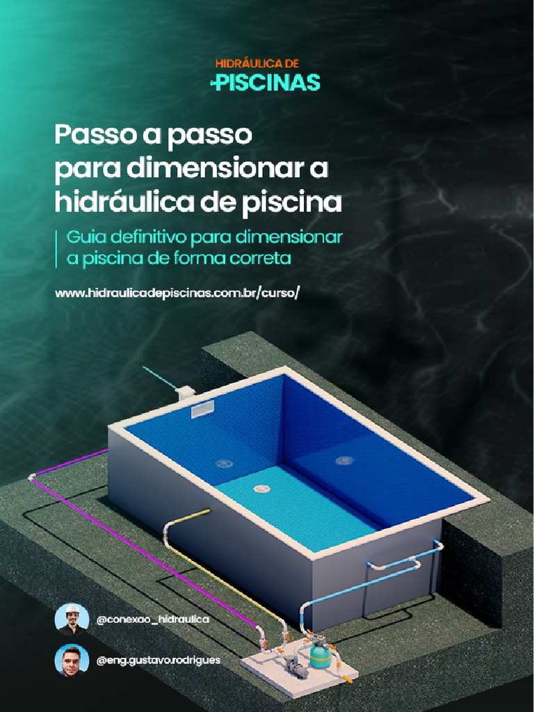 Dimensionamento Hidráulico de Piscinas | PDF | Engenharia Química