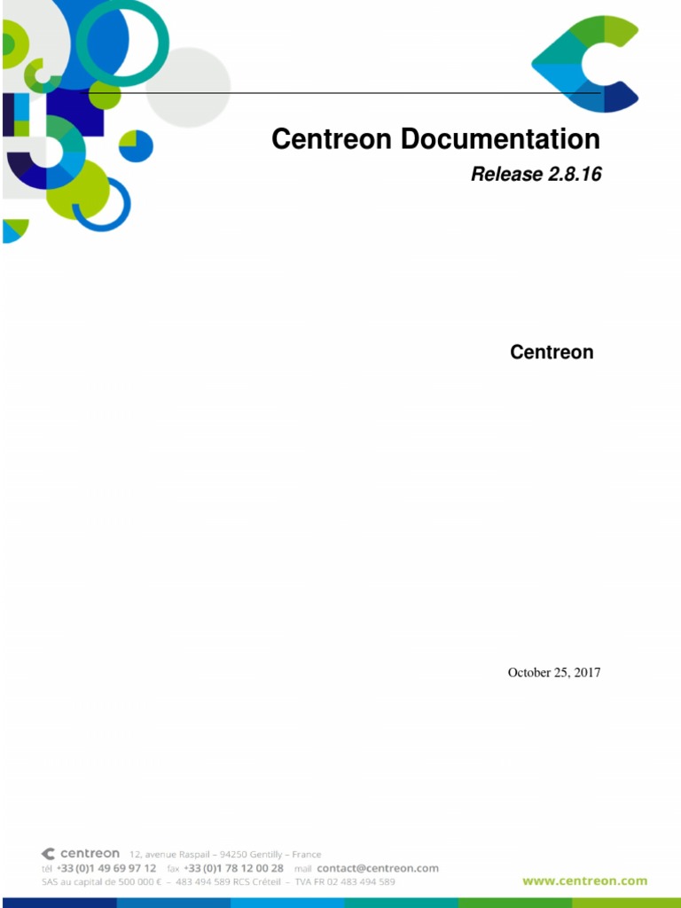 Centreon 2.8.16 Release Notes | PDF | Php | Databases