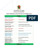 Sessional Dates 2021-22 Academic Year