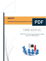 User Manual - PTRC - Original Return - Up To 31st March 2016