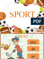 Kinds of Sport (5th-6th Forms)