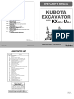 Kubota KX057-4 Operator Manual