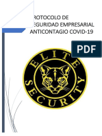 Protocolo de Seguridad Empresarial Anticontagio Covid 19