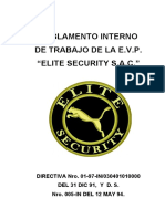 Reglamento Interno Elite Security Sac 2015-1