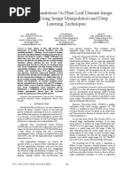 Data Augmentation On Plant Leaf Disease Image Dataset Using Image Manipulation and Deep Learning Techniques