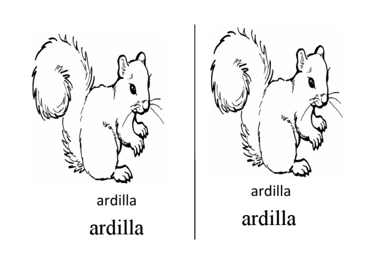 Vocal A Presentación - Letra A Ardilla | PDF