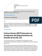 Instrucciones para El Envio Por Servicio de Correo