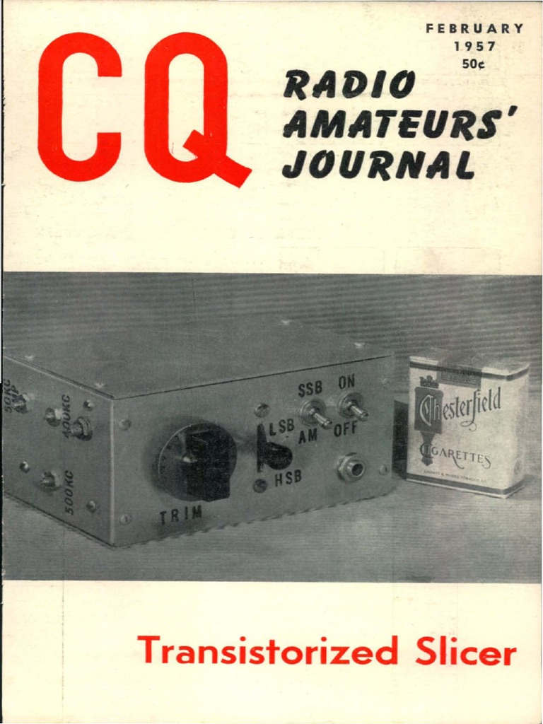 CQ 02 February 1957 | PDF | Electricity | Broadcasting