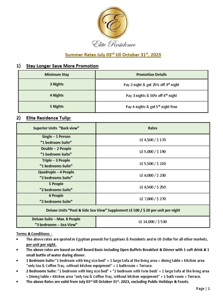Summer Hotel Deals & Rates | PDF | Hotel | Resort