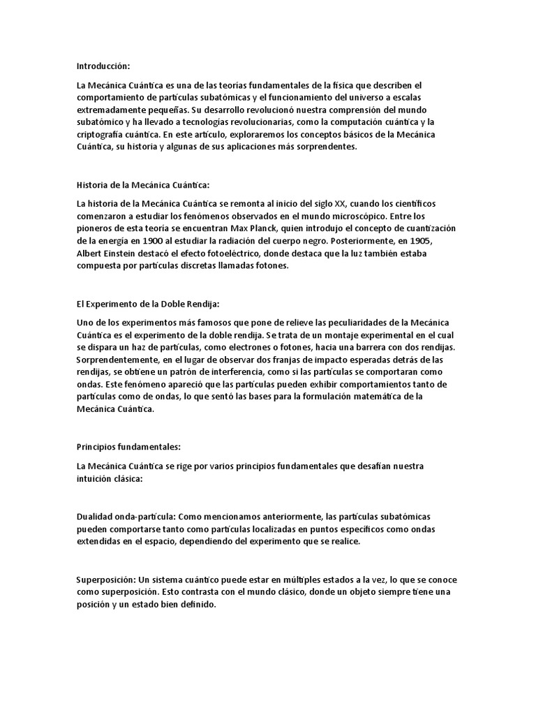 Mecanica Cuantica PDF