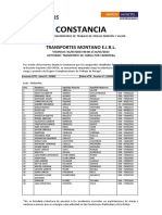 Constancia - Transporte Montano - Julio