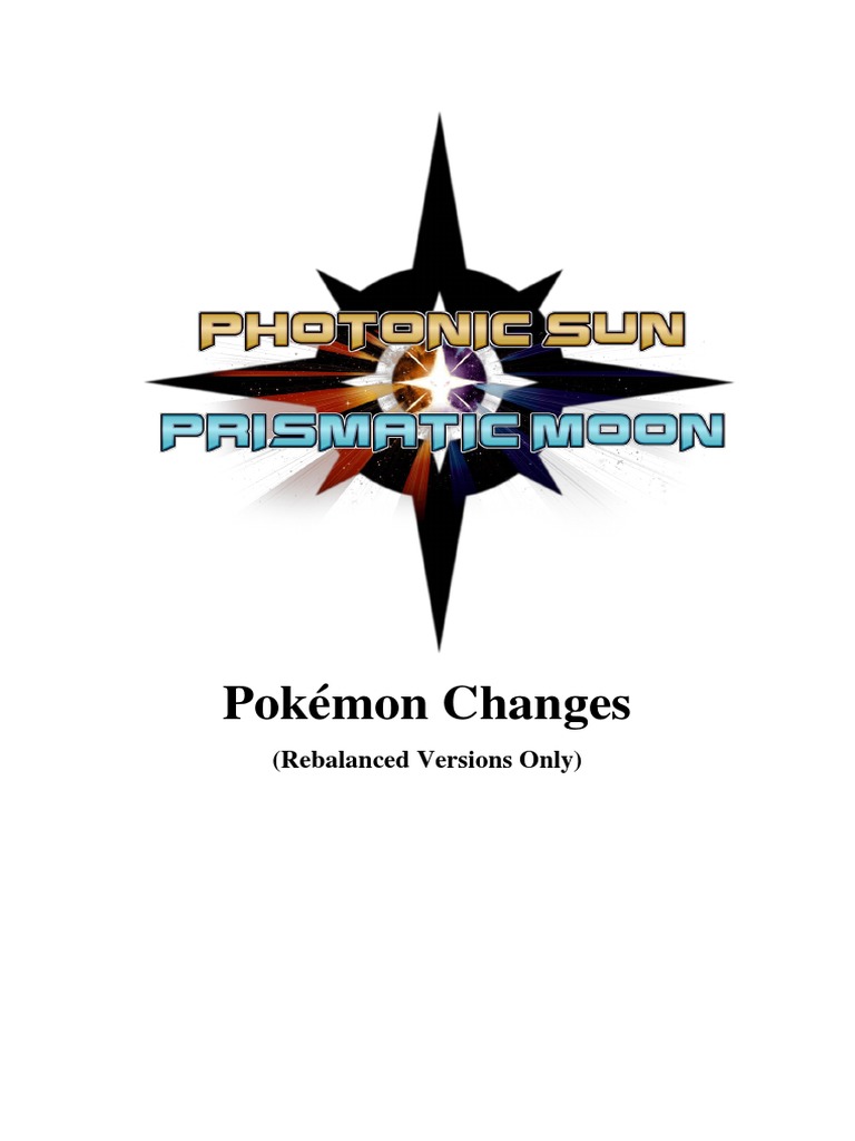 Hack Series: - Pokémon Photonic Sun & Prismatic Moon