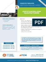 Certificaciones LEAN Manufacturing