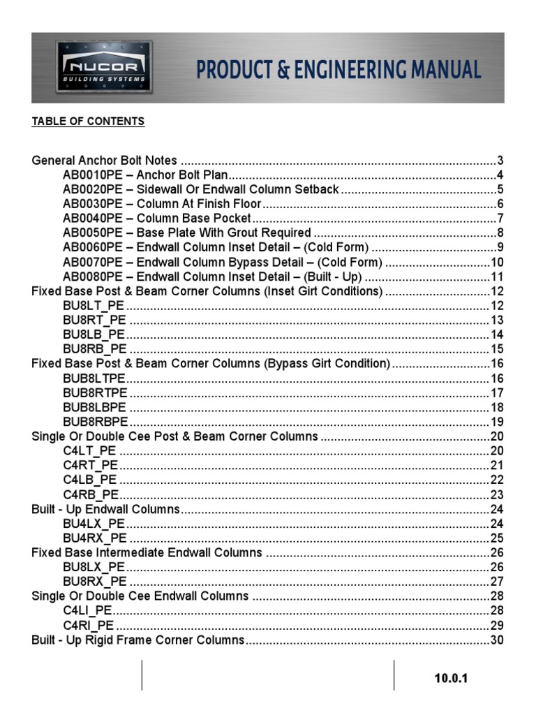 Anchor Bolt Setting Plans Guide | PDF | Screw | Applied And ...