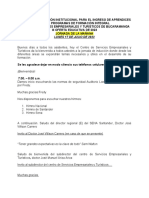 Protocolo Inducción Jornada de La Mañana