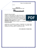 COMUNICADO 1ra - VACACIONES - 2023