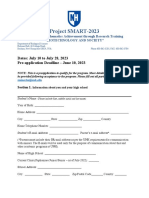 PROJECT SMART 2023 Pre Application