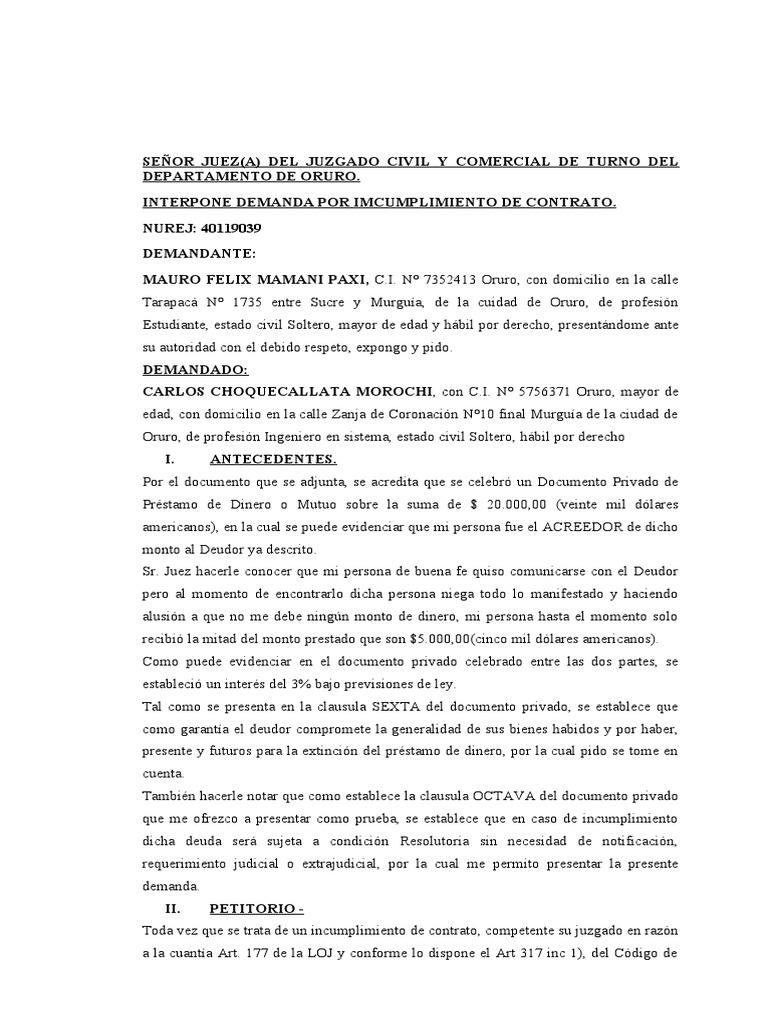 demanda-cumplimiento-de-contrato-pdf
