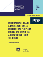 International Trade & Investment Rules, Intellectual Property Rights and Covid-19: A Perspective From The South
