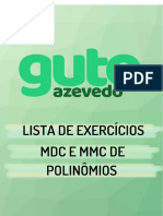 MDC e MMC de Polinomios - Curso