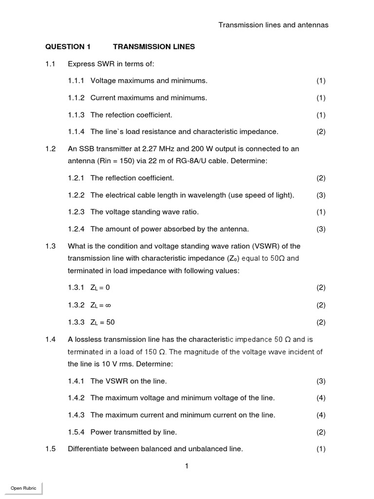 Transmission Lines and Antennas PDF Antenna (Radio) Transmission Line