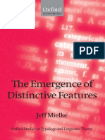 Jeff Mielke 2008 The Emergence of Distinctive Features