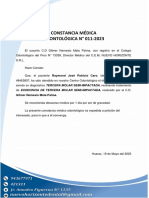 Constancias Médicas Odontológicas