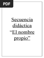 Secuencia Nombre Propio