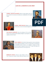 Personajes de La Indepencia Del Peru