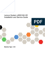 Lenovo System x3650 M4 HD Installation and Service Guide: Machine Type: 5460