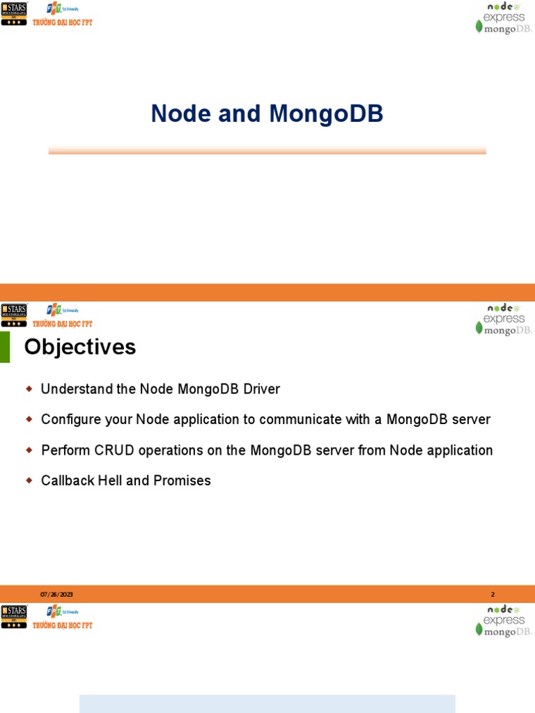 Session 16 17 18 19 node and mongodb pdf mongo db data management