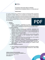 Informe Ejecutivo - Información General Proyecto Alianza Publico y Privada Final