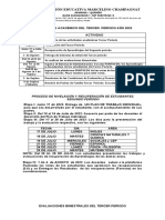 Calendario Académico Tercer Periodo Periodo. 2023