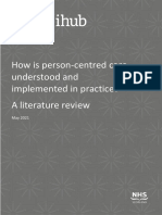 How Is Person-Centred Care Understood and Implemented in Practice