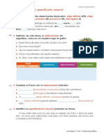 Teste - Gramatica Determinantes