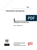 Financiamiento Del Desarrollo: A Protección Frente Al Desempleo en América Latina