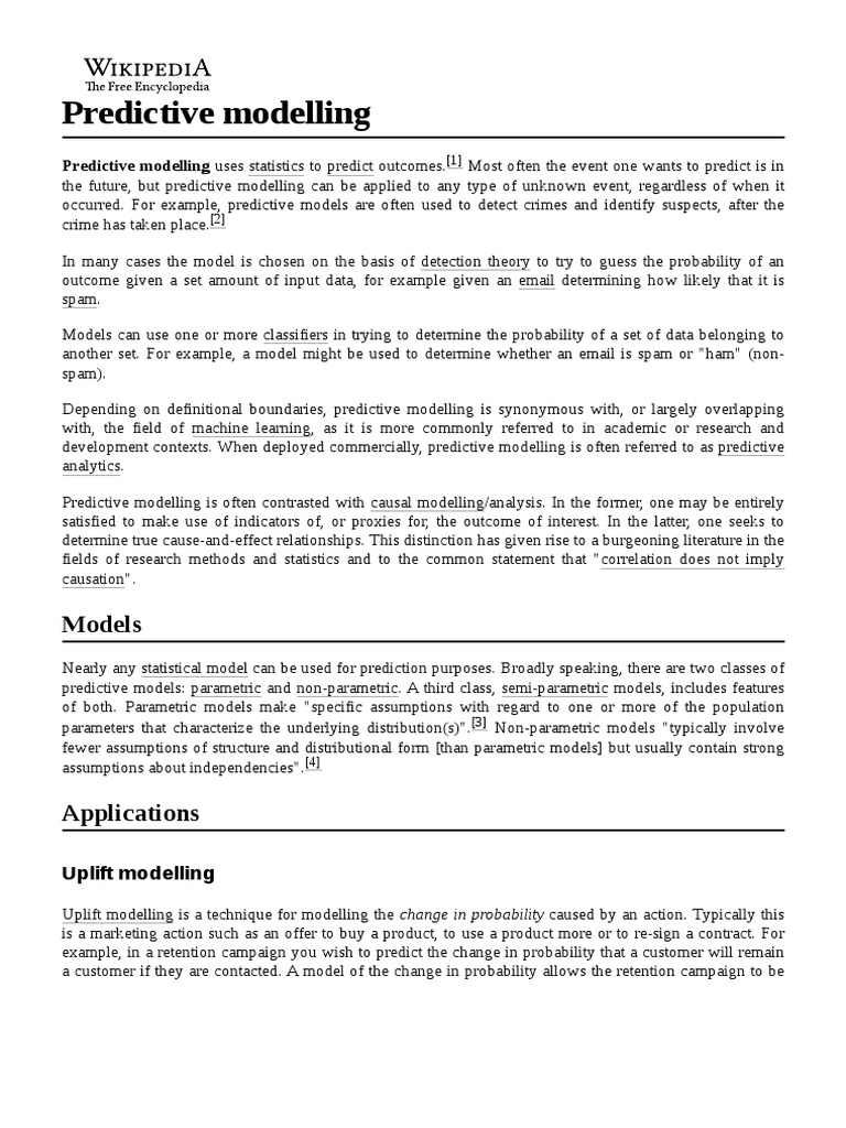 Predictive Modelling | PDF