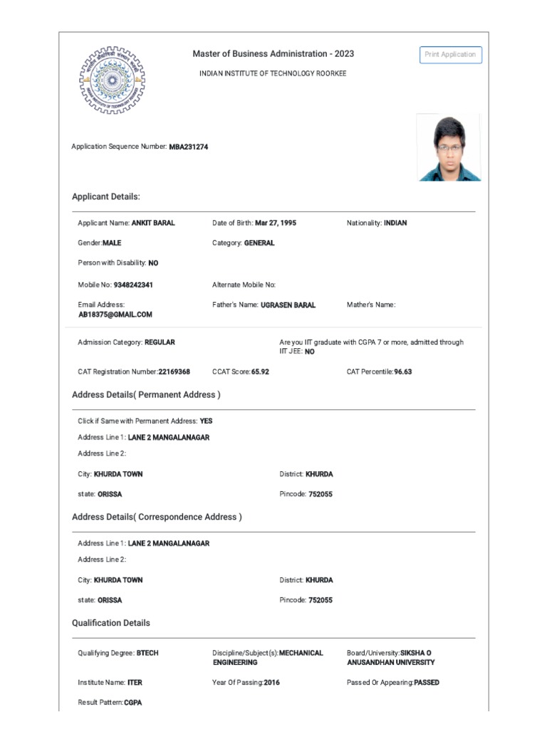 PG Admission IIT Roorkee PDF Career And Technical Education