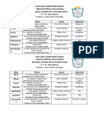 Calendario 3° y 4° (Modificable)