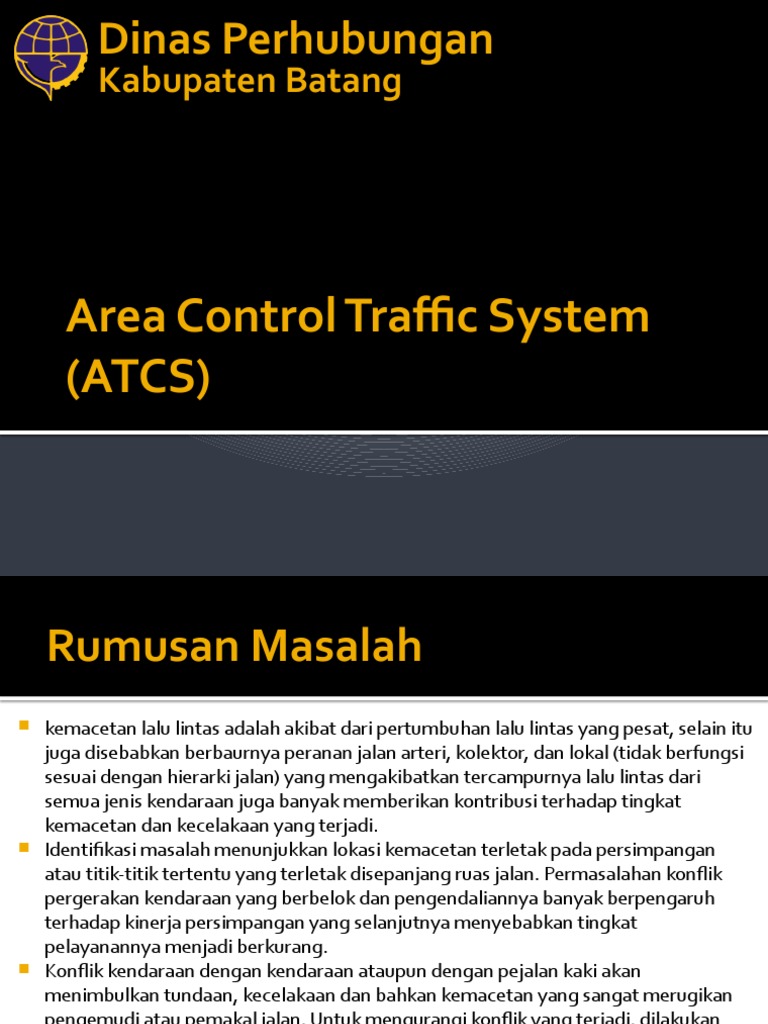Sistem Pengendalian Lalu Lintas ATCS | PDF