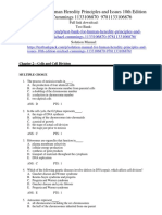 Human Heredity Principles and Issues 10th Edition Michael Cummings Test Bank