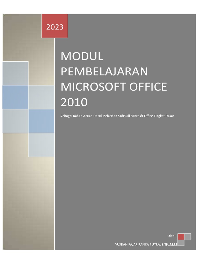 Modul Pembelajaran Microsoft Office 2010 | PDF