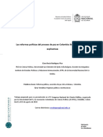 Reformas Políticas y Proceso de Paz 2018