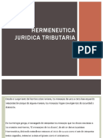Hermeneutica Juridica Tributaria