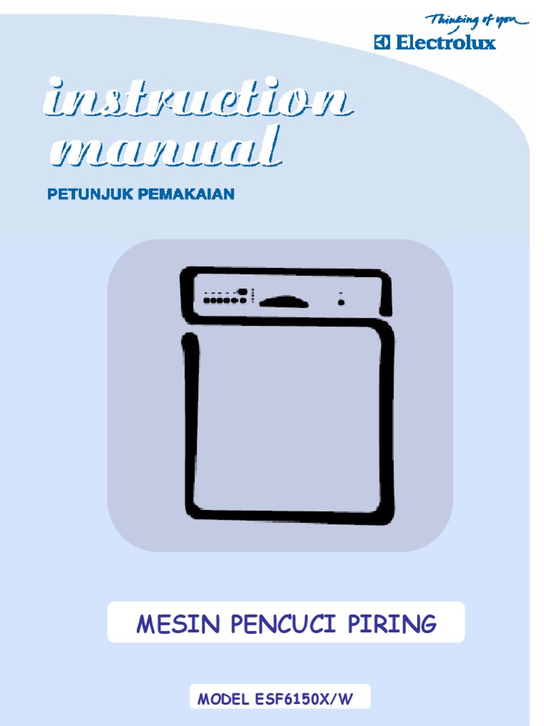 Manual Book Dishwasher 6150X