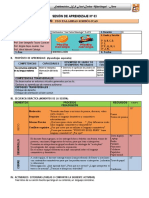 Formato Sesión de Aprendizaje